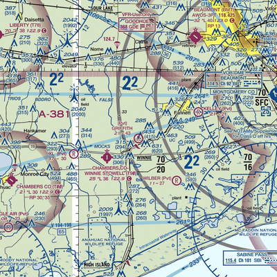 Griffith Ranch Airport (TE73) VFR Sectional  Gaming Mouse Pad