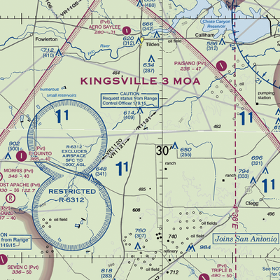 Arrowhead Ranch Airport (TE63) VFR Sectional  Gaming Mouse Pad