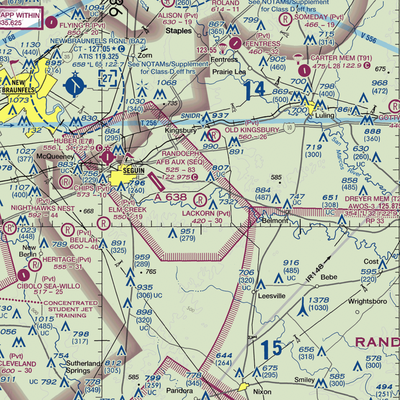 Lackorn Airport (TE51) VFR Sectional  Gaming Mouse Pad