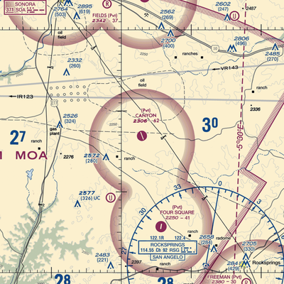 Canyon Ranch Airport (TE37) VFR Sectional Mouse Pad