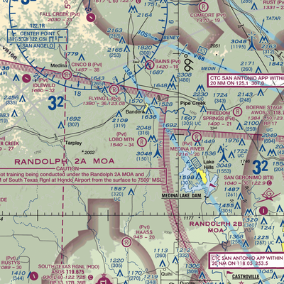 Lobo Mountain Ranch Airport (TE21) VFR Sectional  Gaming Mouse Pad