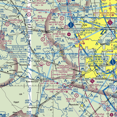 White Wing Ranch Airport (TA97) VFR Sectional  Gaming Mouse Pad