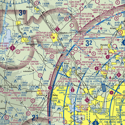 Carter-Norman Airport (TA87) VFR Sectional  Gaming Mouse Pad