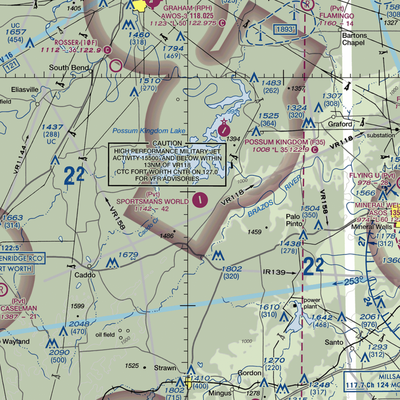 Sportsman's World Airport (TA65) VFR Sectional  Gaming Mouse Pad