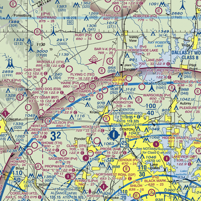 Richards Airport (TA47) VFR Sectional  Gaming Mouse Pad