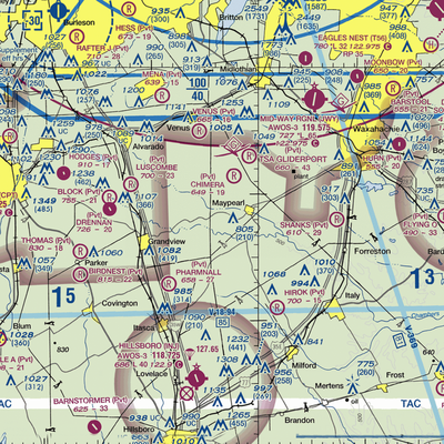 Coyote Crossing Airport (TA26) VFR Sectional  Gaming Mouse Pad