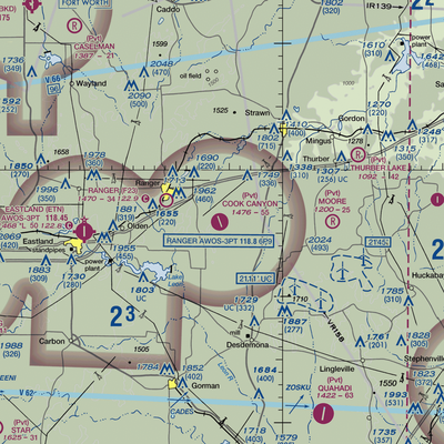 Cook Canyon Ranch Airport (TA25) VFR Sectional  Gaming Mouse Pad