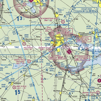 Anxiety Aerodrome (TA05) VFR Sectional  Gaming Mouse Pad