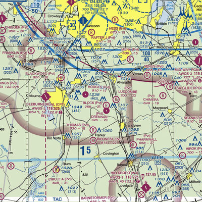 Phillips Farm Airport (TA01) VFR Sectional  Gaming Mouse Pad