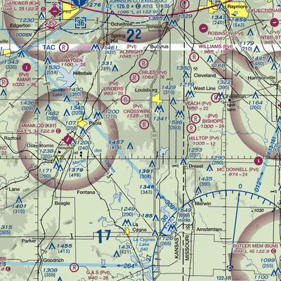 Somerset Airport (SN89) VFR Sectional  Gaming Mouse Pad