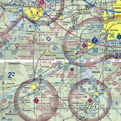 Fox Fire Airport (SN85) VFR Sectional  Gaming Mouse Pad