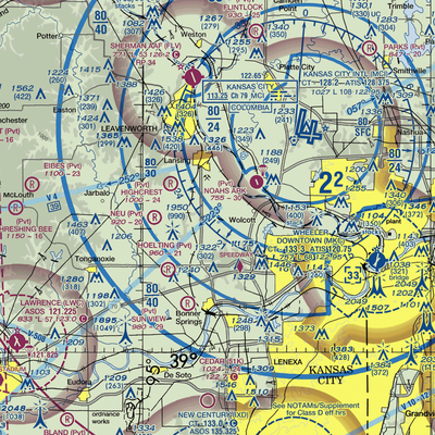 Hancock Airport (SN81) VFR Sectional  Gaming Mouse Pad