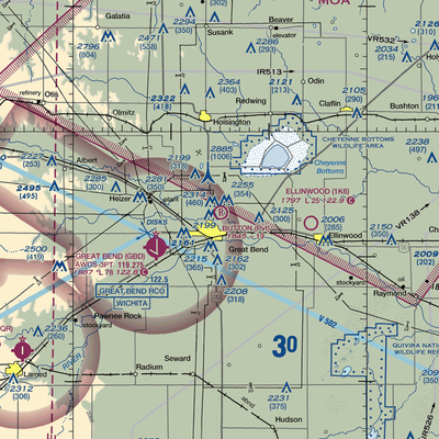 Button Airport (SN67) VFR Sectional  Gaming Mouse Pad