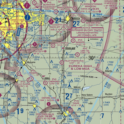 Pilot Pointe Estates Airport (SN52) VFR Sectional  Gaming Mouse Pad