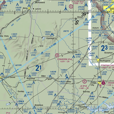 Converse Farm Airport (SN47) VFR Sectional  Gaming Mouse Pad