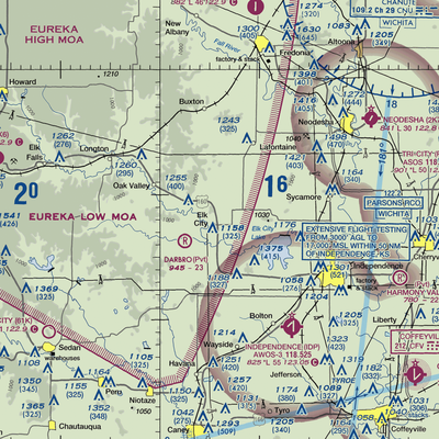 Bob Faler Airport (SN44) VFR Sectional  Gaming Mouse Pad