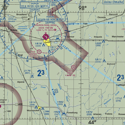 Marone Airport (SD84) VFR Sectional  Gaming Mouse Pad