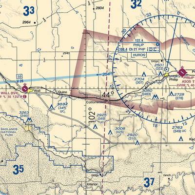 Cooks Airport (SD66) VFR Sectional  Gaming Mouse Pad