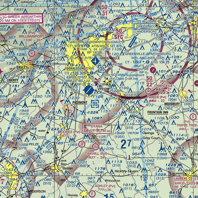 Riverbend Airpark (SC97) VFR Sectional  Gaming Mouse Pad