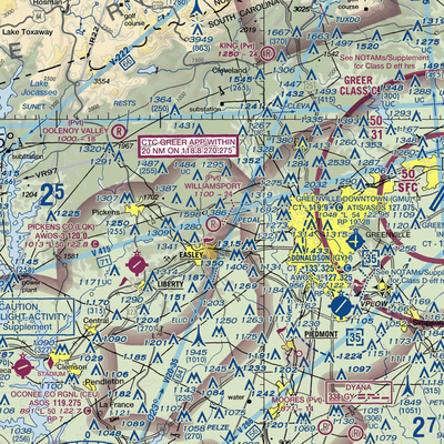 Williamsport Airpark (SC86) VFR Sectional  Gaming Mouse Pad