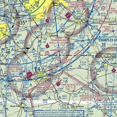 Unity Aerodrome (SC76) VFR Sectional  Gaming Mouse Pad