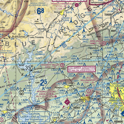 Oolenoy Valley Airport (SC75) VFR Sectional  Gaming Mouse Pad