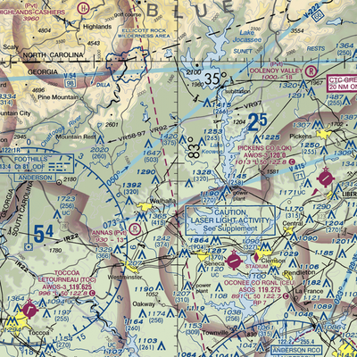 Hawks Nest Farm Airport (SC26) VFR Sectional  Gaming Mouse Pad