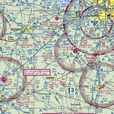 Eagles Nest-Fairview Airpark (SC23) VFR Sectional  Gaming Mouse Pad