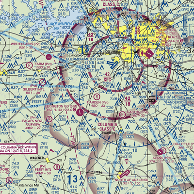 Darden Airport (SC13) VFR Sectional  Gaming Mouse Pad