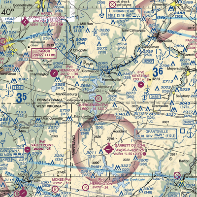 Juergensen Airpark and Maritime Facility Airport (PS27) VFR Sectional  Gaming Mouse Pad