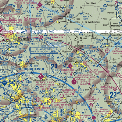 Brandon Airport (PN85) VFR Sectional  Gaming Mouse Pad