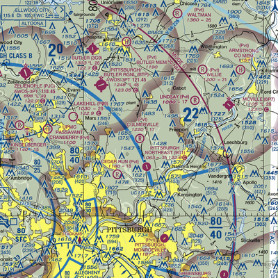 Culmerville Airport (PN38) VFR Sectional  Gaming Mouse Pad