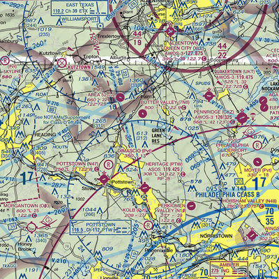 Crosswinds Airfield (PN00) VFR Sectional  Gaming Mouse Pad