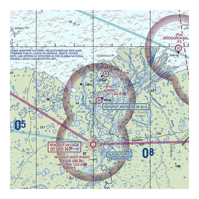 Alpine Airstrip (AK15) VFR Sectional  Gaming Mouse Pad