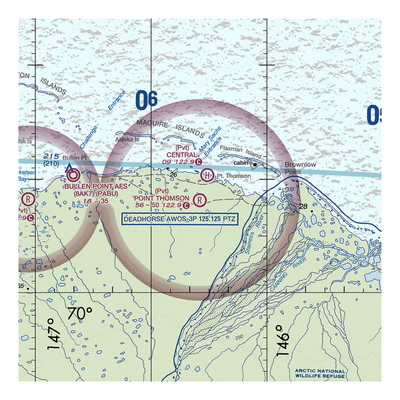 Point Thomson Airstrip (37AA) VFR Sectional  Gaming Mouse Pad