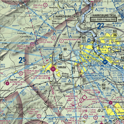 Neiderer Airport (PA55) VFR Sectional  Gaming Mouse Pad