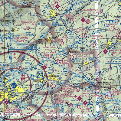 Couillard Seaplane Base (PA15) VFR Sectional  Gaming Mouse Pad