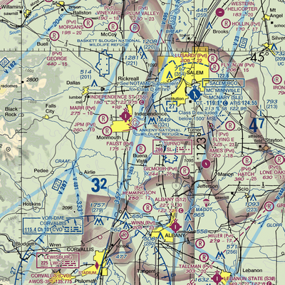 Wigrich Airport (OR85) VFR Sectional  Gaming Mouse Pad