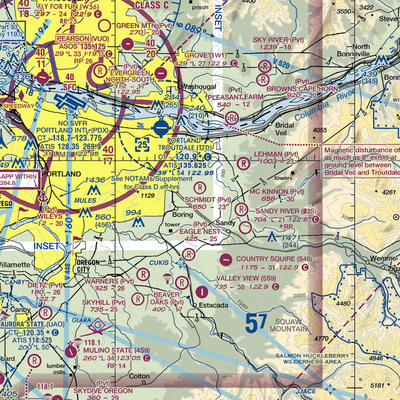 Krueger Airport (OR72) VFR Sectional  Gaming Mouse Pad