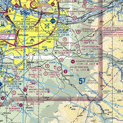 Eagle Nest Ranch Airport (OR65) VFR Sectional  Gaming Mouse Pad