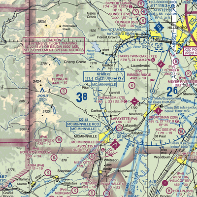 Trivelpiece Airport (OR59) VFR Sectional  Gaming Mouse Pad