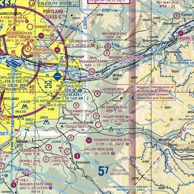 Lehman Field (OR50) VFR Sectional  Gaming Mouse Pad