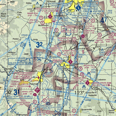 Hemmingson Airport (OR20) VFR Sectional  Gaming Mouse Pad