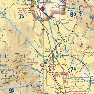 Umpleby Ranch Airport (OR16) VFR Sectional  Gaming Mouse Pad