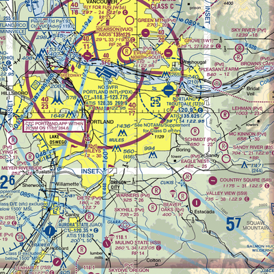 Happy Valley Airport (OL03) VFR Sectional  Gaming Mouse Pad