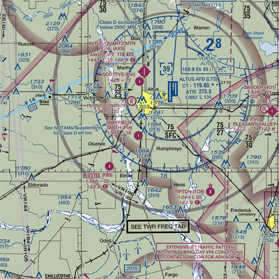 Sheffield-Smith Airstrip (OK83) VFR Sectional  Gaming Mouse Pad