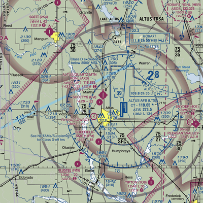 Scottys Field (OK82) VFR Sectional  Gaming Mouse Pad