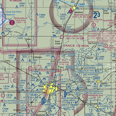 F.W. Zaloudek Airport (OK66) VFR Sectional  Gaming Mouse Pad