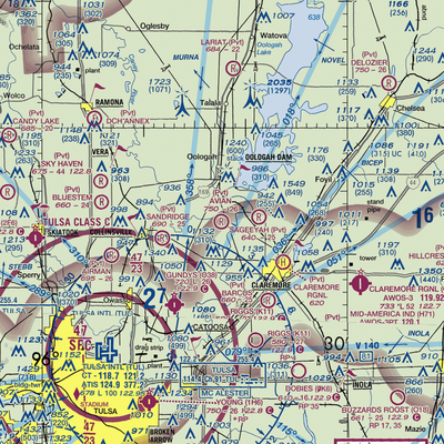 Avian Country Estates Airport (OK15) VFR Sectional  Gaming Mouse Pad