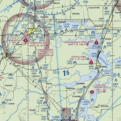 Canadian River Ranch Airport (OK04) VFR Sectional  Gaming Mouse Pad